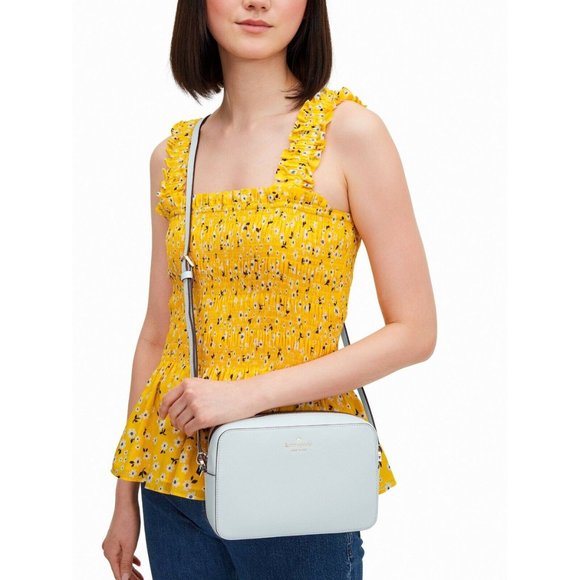 New Kate Spade Harper Crossbody bag Leather Moonlight - Picture 2 of 4